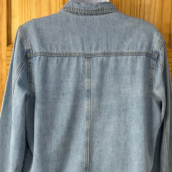 V580 Soft & Distressed DENIM Shirt, Jacket or Dress US Women’s Small Long Sleeve - Picture 11 of 13